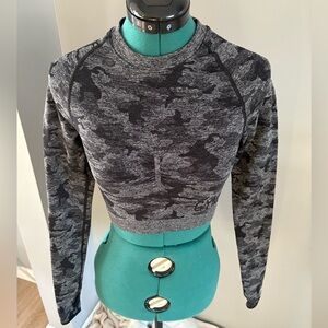 Gymshark Adapt Camo Long Sleeve Crop Top